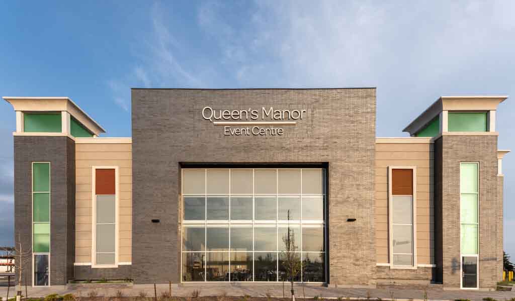 Entrance to Queen’s Manor Event Centre